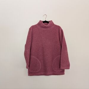 Vintage Pink Sherpa Fleece Sweater